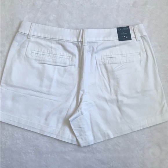 ***SOLD***NWT J. Crew White Chino Shorts - Picture 4 of 5